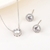 Picture of Fancy Geometric 925 Sterling Silver 2 Piece Jewelry Set