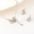 Picture of Inexpensive Platinum Plated 925 Sterling Silver 2 Piece Jewelry Set from Reliable Manufacturer
