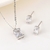 Picture of Sparkling Geometric Cubic Zirconia 2 Piece Jewelry Set