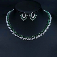 Show details for Purchase Platinum Plated Delicate 2 Piece Jewelry Set Exclusive Online Show details for Purchase Platinum Plated Delicate 2 Piece Jewelry Set Exclusive Online