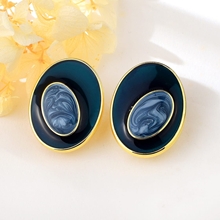 Show details for Sparkling Irregular Gold Plated Dangle Earrings