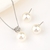 Picture of 925 silver chain earrings copper pendant shell beads necklace