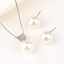 Show details for 925 silver chain earrings copper pendant shell beads necklace