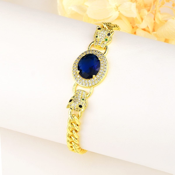 Picture of Fashion Cubic Zirconia Copper or Brass Fashion Bracelet