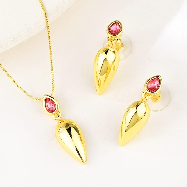 Picture of Fancy Classic Gold Plated 2 Piece Jewelry Set