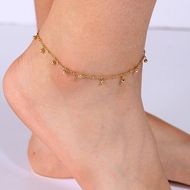 Picture of Bling Geometric Cubic Zirconia Anklet