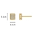 Picture of Nickel Free Gold Plated Geometric Dangle Earrings with No-Risk Refund