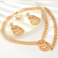 Show details for Top Cubic Zirconia Luxury 4 Piece Jewelry Set