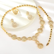 Show details for Party White 4 Piece Jewelry Set with Beautiful Craftmanship