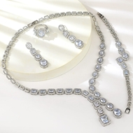 Show details for Copper or Brass White 4 Piece Jewelry Set From Reliable Factory