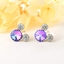 Show details for Featured Purple Geometric Dangle Earrings with Full Guarantee