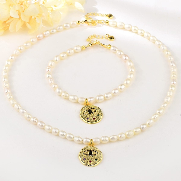 Picture of Famous Irregular fresh water pearl 2 Piece Jewelry Set