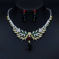 Show details for Funky Flowers & Plants Cubic Zirconia 2 Piece Jewelry Set Show details for Funky Flowers & Plants Cubic Zirconia 2 Piece Jewelry Set