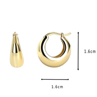 Picture of Copper or Brass Party Huggie Earrings at Great Low Price