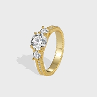 Picture of New Season White Cubic Zirconia Fashion Ring with SGS/ISO Certification