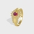 Picture of Eye-Catching Red Cubic Zirconia Fashion Ring with Member Discount