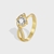 Picture of Popular Cubic Zirconia Copper or Brass Fashion Ring