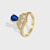 Picture of Beautiful Cubic Zirconia Blue Fashion Ring
