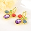 Show details for New Season Purple Flowers & Plants Dangle Earrings with Wow Elements