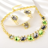 Show details for Need-Now Colorful Artificial Crystal 4 Piece Jewelry Set from Editor Picks