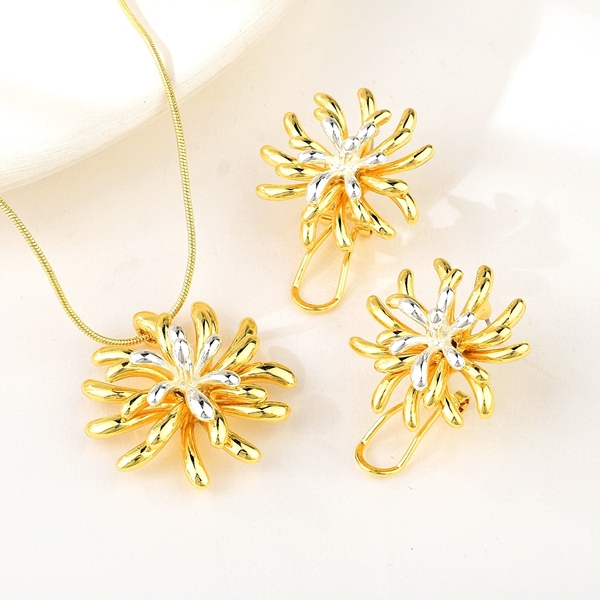 Picture of Fashion Flowers & Plants Colorful 2 Piece Jewelry Set