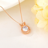 Show details for Origninal Small White Pendant Necklace