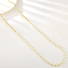 Show details for Irresistible White Gold Plated Long Chain Necklace For Your Occasions