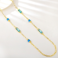 Show details for Good Quality Rhinestone Blue Fashion Sweater Necklace Show details for Good Quality Rhinestone Blue Fashion Sweater Necklace