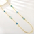 Picture of Good Quality Rhinestone Blue Fashion Sweater Necklace