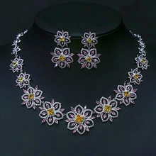 Show details for Most Popular Cubic Zirconia Flowers & Plants 2 Piece Jewelry Set