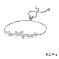 Picture of 925 Sterling Silver Flowers & Plants Fashion Bracelet for Ladies