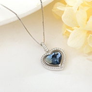 Show details for Best Swarovski Element 925 Sterling Silver Pendant Necklace