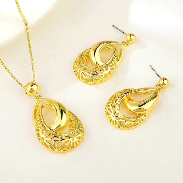 Picture of Classic Gold Plated 2 Piece Jewelry Set with 3~7 Day Delivery