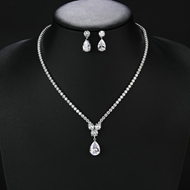 Picture of Wholesale Platinum Plated Luxury 2 Piece Jewelry Set with No-Risk Return
