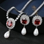 Show details for Eye-Catching Red Luxury 2 Piece Jewelry Set with Member Discount
