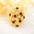 Picture of Nickel Free Gold Plated Red Fashion Ring From Reliable Factory