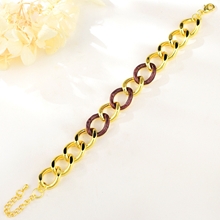 Show details for Impressive Purple Gold Plated Fashion Bangle with Beautiful Craftmanship