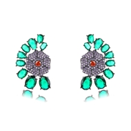 Picture of Luxury Cubic Zirconia Dangle Earrings in Exclusive Design