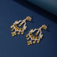 Picture of Fancy Flowers & Plants Copper or Brass Dangle Earrings