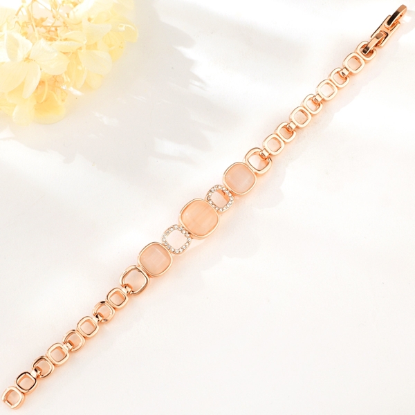 Picture of New Opal Rose Gold Plated Fashion Bangle
