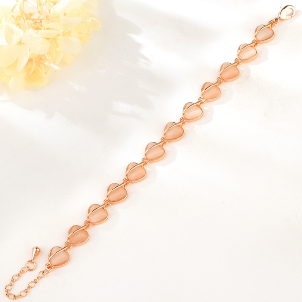 Picture of Designer Rose Gold Plated Party Fashion Bangle with Easy Return