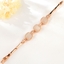Show details for Delicate Geometric Rose Gold Plated Fashion Bangle