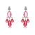 Picture of Irresistible Pink Cubic Zirconia Dangle Earrings with Easy Return