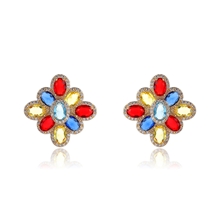 Show details for Impressive Colorful Cubic Zirconia Dangle Earrings with No-Risk Refund