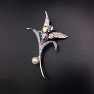 Show details for Funky Flower Fashion Brooche