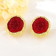 Show details for Classic Red Dangle Earrings with Full Guarantee