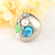 Show details for Origninal Flowers & Plants Blue Fashion Ring Show details for Origninal Flowers & Plants Blue Fashion Ring