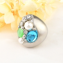 Show details for Origninal Flowers & Plants Blue Fashion Ring