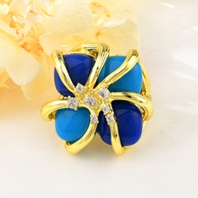 Show details for Designer Gold Plated Party Fashion Ring with Easy Return