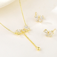 Show details for Funky Butterfly Cubic Zirconia 2 Piece Jewelry Set